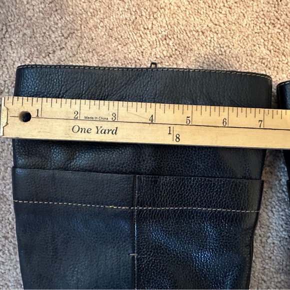 B.O.C. Tall heeled black leather boots - Picture 4 of 6